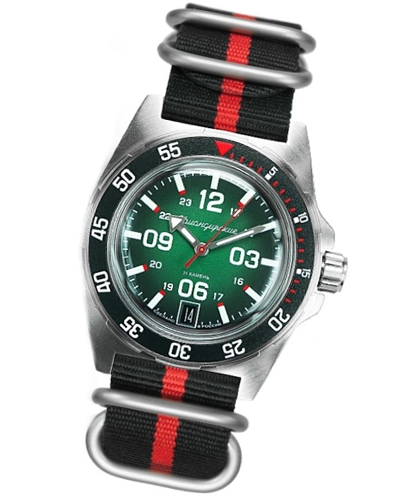 Automatic watch VOSTOK KOMANDIRSKIE, 200m water proof, stainless steel,  brushed, ø40mm, 2416 / 95056B | Vostok-Watches24