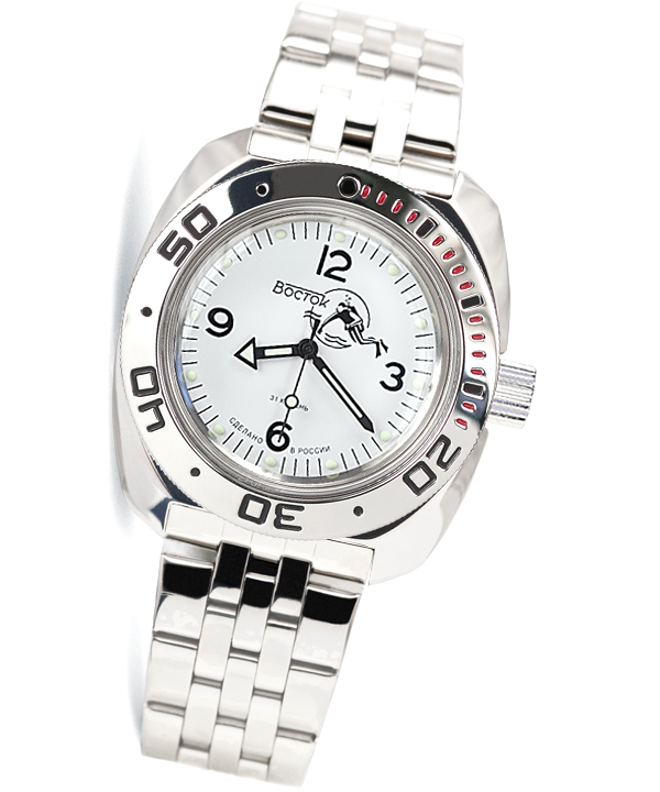 Vostok white online dial